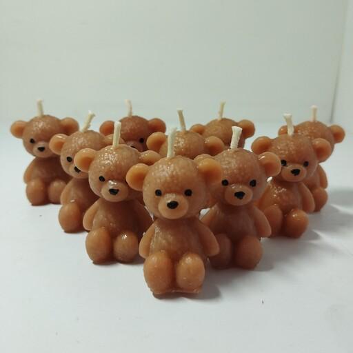 شمع خرس تدی پک 25 عددی قابل سفارش به صورت عمده و رنگ دلخواه