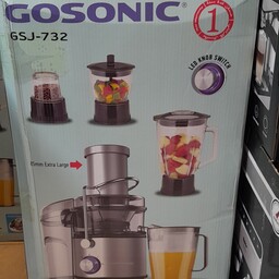 آبمیوه گیری گوسونیک 4 کاره گاسونیک خردکن ، آسیاب و مخلوط کن 732 Gosonic همه کاره آب میوه گیری abmivehgiri سرای شما