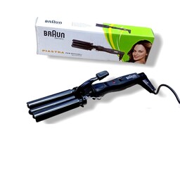فرکننده مو حرفه ای براون   BRAUN2024  اورجینال شرکت   میله های روکش تیتانیوم   فرکردن مو به حالت S  فرکردن مو در 30 ثانی