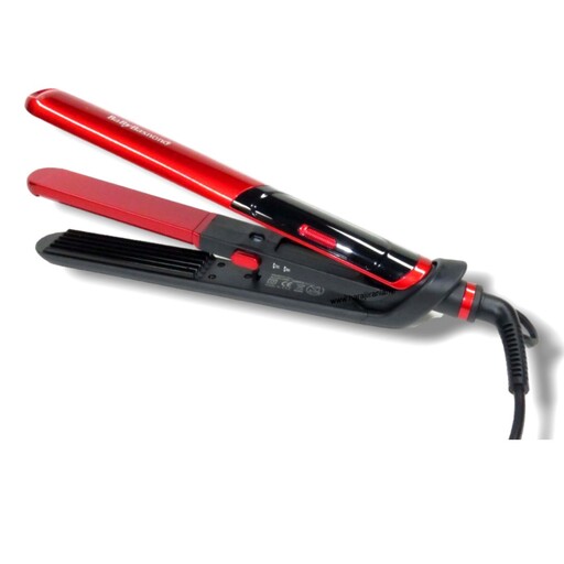 اتو مو دوکاره پرومکس مدل RE-2366 ا Promax double hair iron model REF-2366  دوکاره حرفه ای صاف و ویو   کف تیتانیوم نانو 