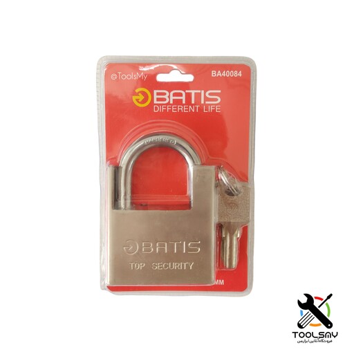 قفل آویز 70 محافظ دار باتیس، قفل فولادی ، قفل ضد سرقت ، قفل کتابی، قفل ضد برش ، قفل Batis