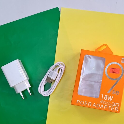 شارژر اصلی شیائومی مدل MDY-10-EFبه همراه کابل تایپ سی درگاه USB فست شارژ مناسب تمام گوشی های موبایل