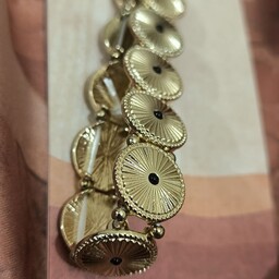 دستبند آب کاری طلا زنانه 