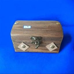 جعبه جواهرات چوبی کوچک (13 در  7 سانتیمتر)