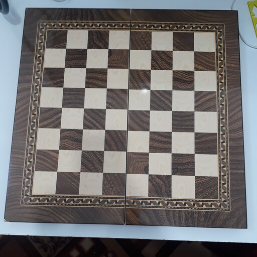 صفحه شطرنج چوبی دو طرفه بدون مهره