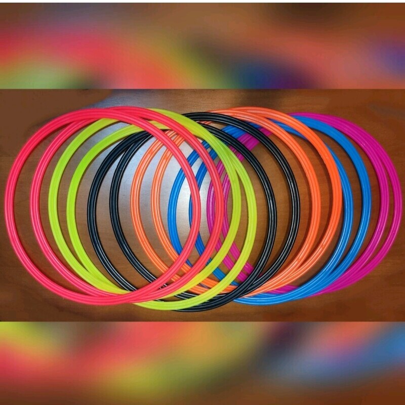 حلقه چابکی ژله ای نشکن در شش رنگ بسته دوازده عددی کد 333