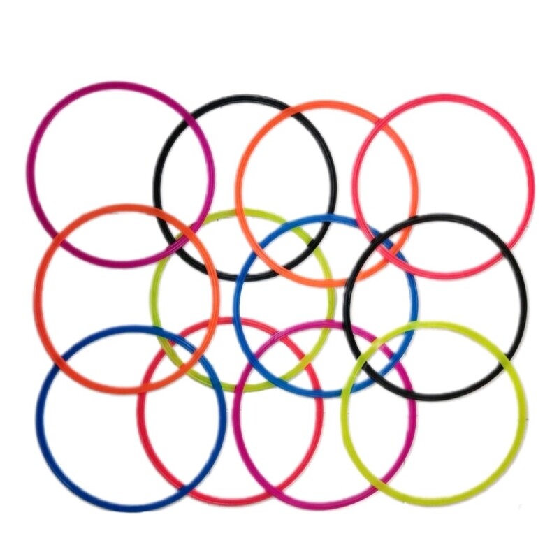حلقه چابکی ژله ای نشکن در شش رنگ بسته دوازده عددی کد 333