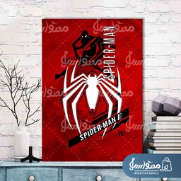 تابلو شاسی مرد عنکبوتی همراه با لوگو Spider-Man( 13 در  18 سانتی )