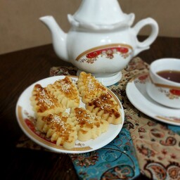 شیرینی سنتی خانگی قزوین نان چایی 500 گرمی