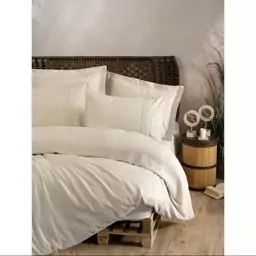 ست ملحفه کاتن باکس مدل Cotton Keten Forbes دو نفره 6 تکه