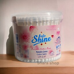 گوش پاک کن 300 عددی الو  شاین alo shine  کتان خالص خارجی 