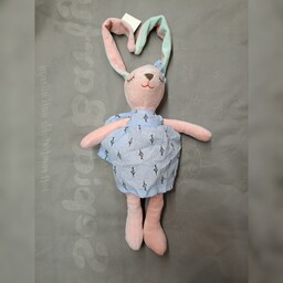 لوازم سیسمونی نوزاد و اسباب بازی کودک عروسک خرگوش آنجل سایز کوچک