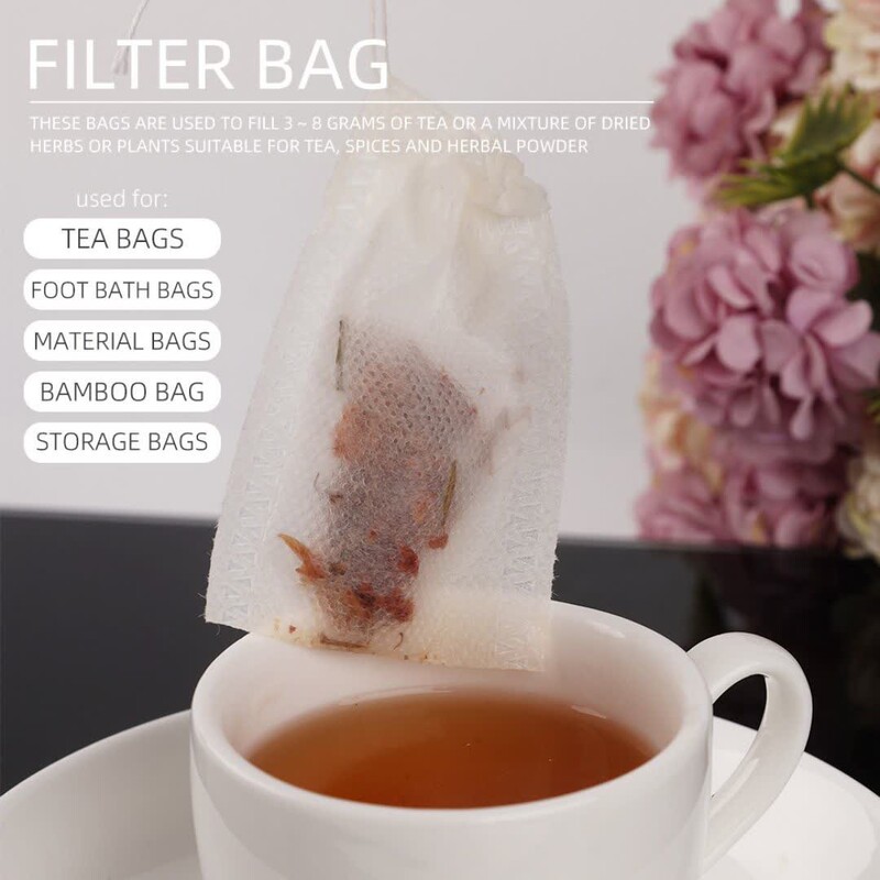 کیسه چای یکبار مصرف کیسه یکبار مصرف چای صافی چای و دمنوش آسان دم بسته 60عددی