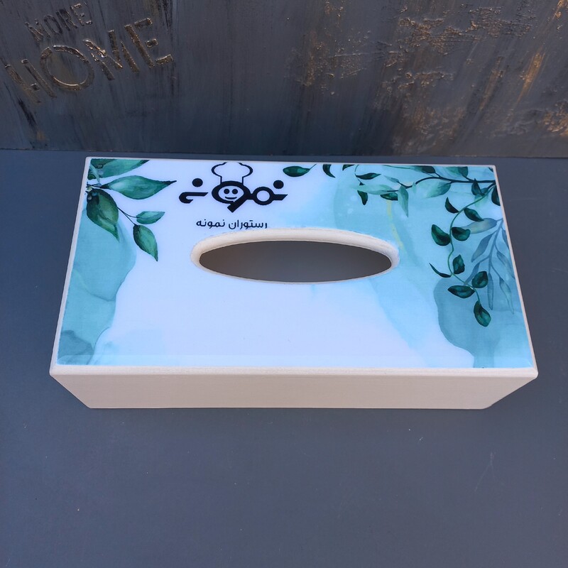 جعبه دستمال چوبی با طراحی خاص (جهت سفارش رستوران ها و هر کسب و کاری )