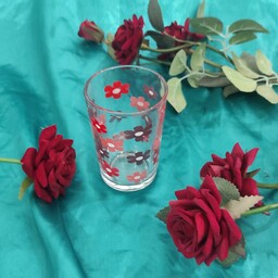 لیوان فله ای شهد چاپی گل دار