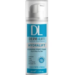 فوم شستشو صورت مناسب پوست خشک درمالیفت مدل Hydralift ظرفیت 150 میلی لیتر