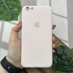 قاب گوشی iPhone 6 Plus - iPhone 6S Plus آیفون سیلیکونی پاک کنی اورجینال داخل پارچه ای محافظ لنزدار رنگ گلبهی کد 98713