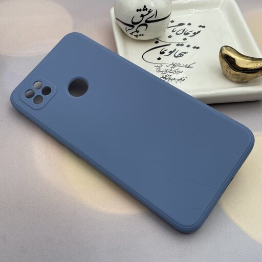 قاب گوشی Redmi 9C - Redmi 10A - Poco C3 شیائومی سیلیکونی TPU محافظ لنز دار آبی فیلی کد 37525