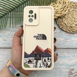 قاب گوشی Redmi Note 10 Pro 4G-Redmi Note 10 Pro Max شیائومی Solid case سیلیکونی طرح The North Face رنگ سفید کد 27268