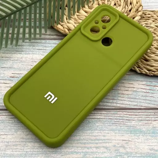 قاب گوشی Redmi 12C-Poco C55-Redmi 11A شیائومی سیلیکونی اورجینال Solid Case ضد ضربه محافظ لنز دار سبز فسفری کد 82713