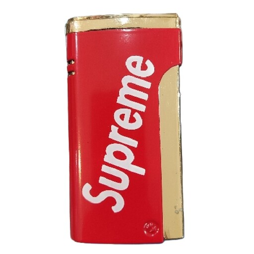 فندک اتمی فلزی گازی 7 سانتی طرح supreme 