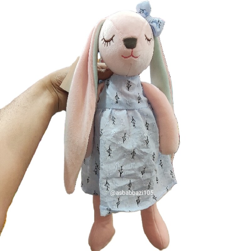 عروسک پولیشی خرگوش دامن دار 43 سانتی وارداتی نانو