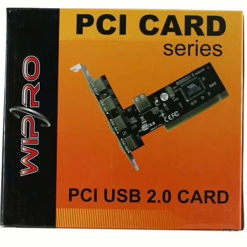  کارت PCI Usb2.0 مدل wipro پی سی ای 