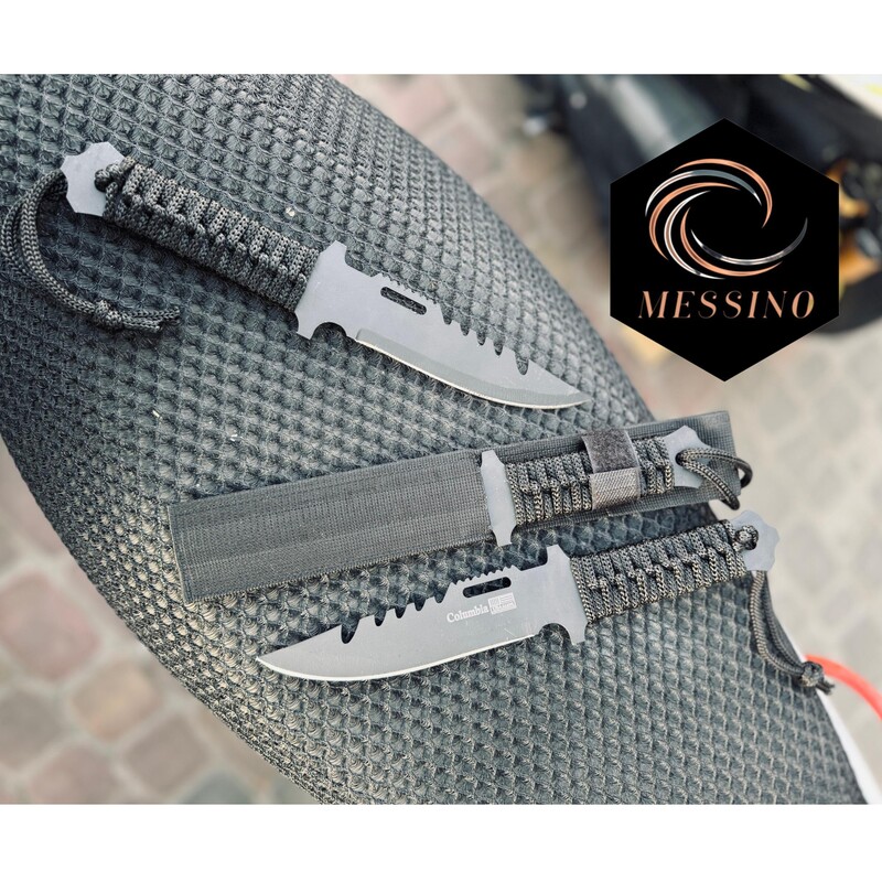 چاقو شکاری پرتابی کلمبیا تیغه فولادی با کیفیت مناسب برای کمپینگ و طبیعت گردی