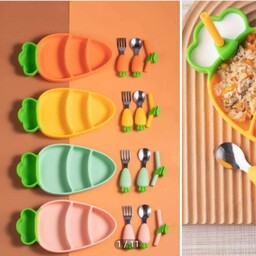 ظرف غذای کودک سیلیکونی طرح هویج 