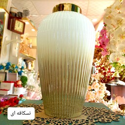 گلدان شیشه ای رومیزی مدل رویال در ارتفاع 32 سانتیمتر(عالیجناب) 