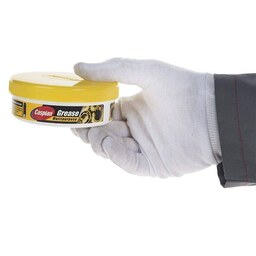 گریس نسوز زرد 125 گرمی کاسپین مناسب برای مصرف خودرو و خانگی 