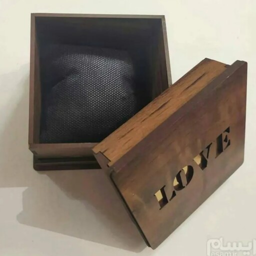 جعبه ساعت چوبی طرح لاو دارای بالشتک