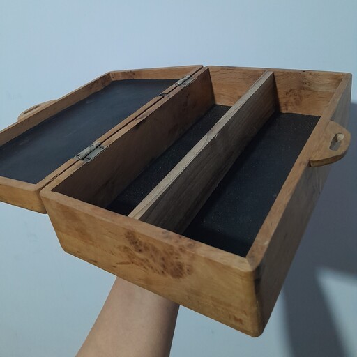 جعبه قاشق چنگال چوبی