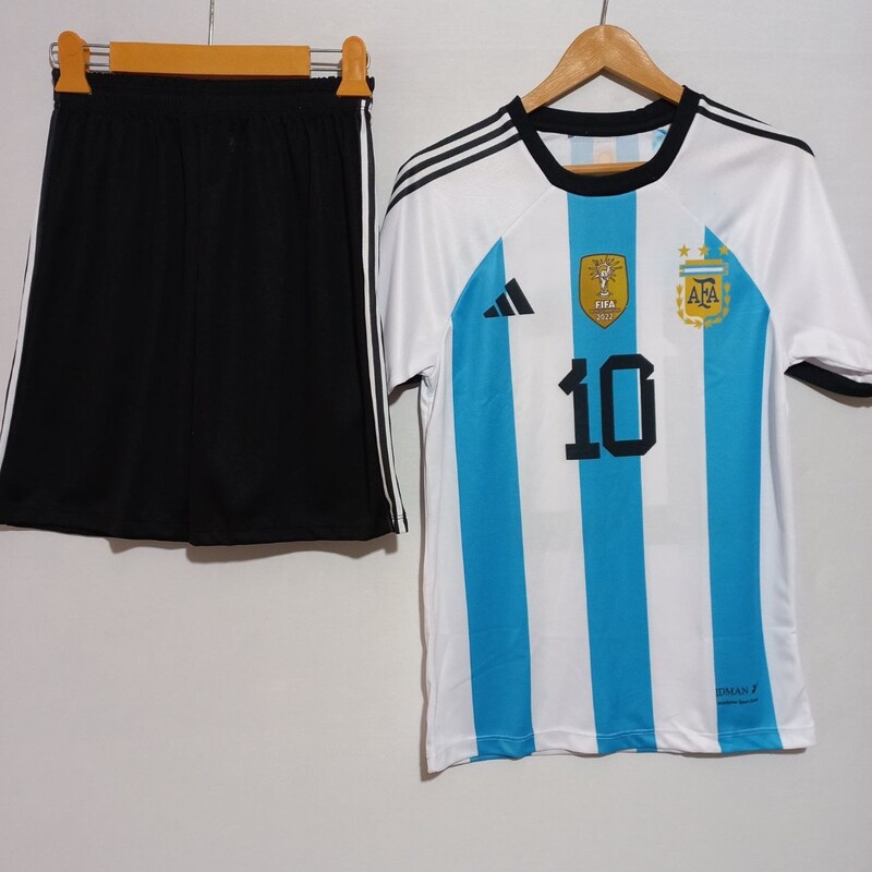 پیراهن شورت تیم ملی آرژانتین(لیونل مسی)(چاپ لیزری )