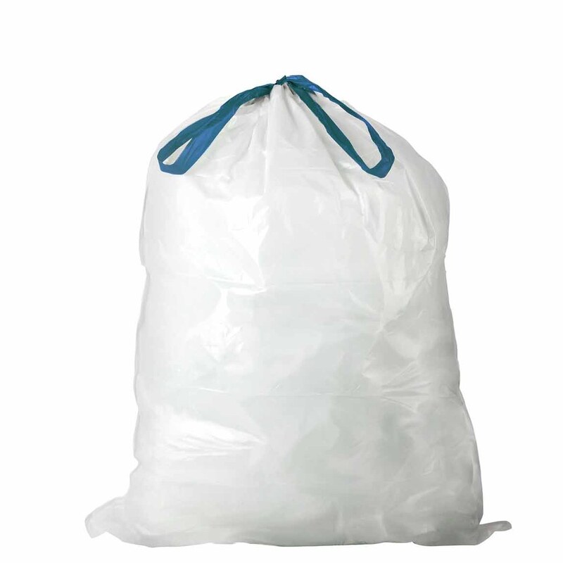 کیسه زباله بنددار بزرگ سفید - مناسب سطل های راهرو - بدون بو