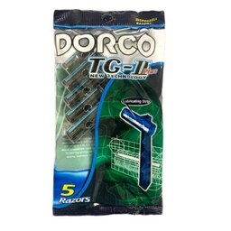 ژیلت دورکو (Dorco) 2 لبه صابون دار مدل TG ll plus - بسته 5 عددی