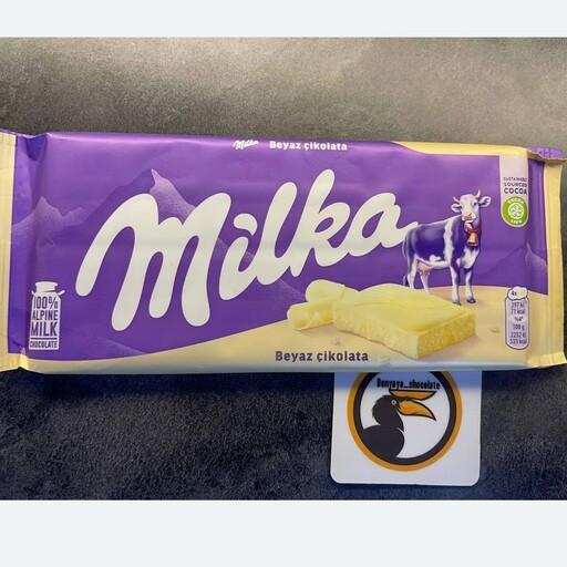 شکلات تخته ای میلکا با طعم شیری اصل المان 