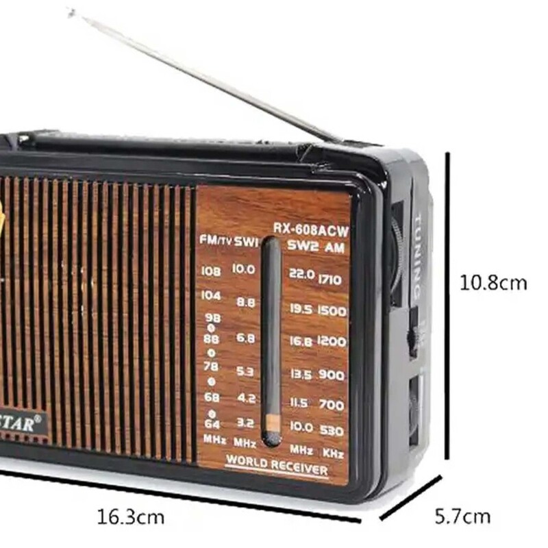 رادیو گولن  مدلKN STAR 608 برق و باطری