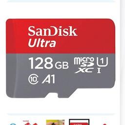 کارت حافظه micro SD 128GB سن دیسک مدل Ultra سری A1 سرعت 120