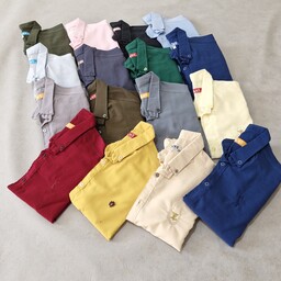 پیراهن مردانه اندامی جنس نخی (کمی پلی استر داره)سایز    m  L xl 2x   کشسانی کم کیفیت مطلوب  رنگبندی متنوع