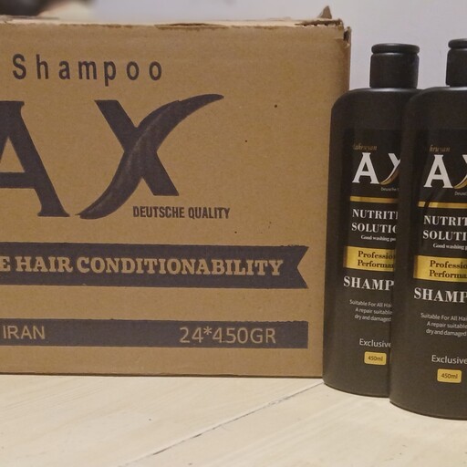 شامپو موی سر آقایان شرکت AX(مه رویان عکس)450ml(فروش عمده)