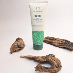 ماسک اسکراب سه در یک سالیسیلیک اسید مناسب پوست لک دار درخت چای بادی شاپ  125 نیل
