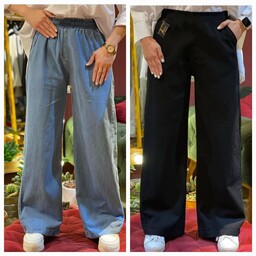 شلوار بگ جین کاغذی گرم بالا با قیمت و کیفیت عالی