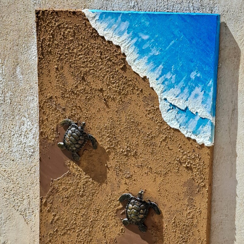 تابلوی سواحل لاکپشت (ارسال با باربری و پس کرایه)