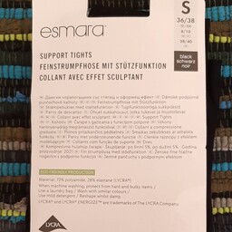 جوراب شلواری زنانه مشکی گنی نازک ضخامت 30 سایز S اسمارا ESMARA آلمان (ارسال رایگان)