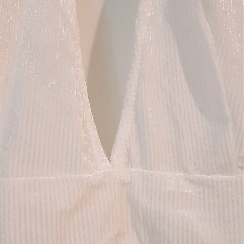 بادی زنانه مخمل سفید براق سایز XL شین SHEIN (ارسال رایگان)