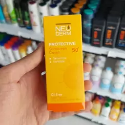 نئودرم کرم ضد آفتاب هایلی پروتکتیو مناسب برای پوست های چرب و مختلط SPF 50پلاس بی رنگ 50 میل