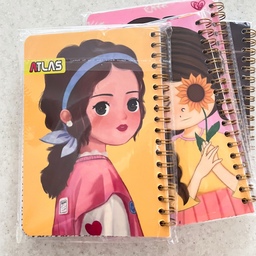 دفترچه یادداشت فانتزی طرح دختر