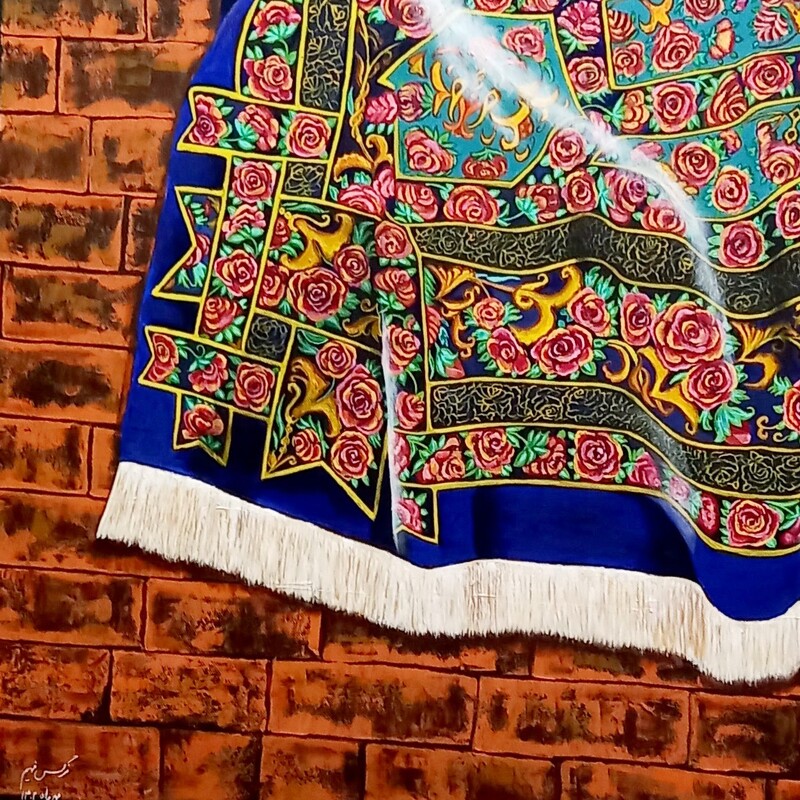 تابلوی نقاشی نقشِ ایرانم رنگ روغن وینزور و وارنیش وینزور