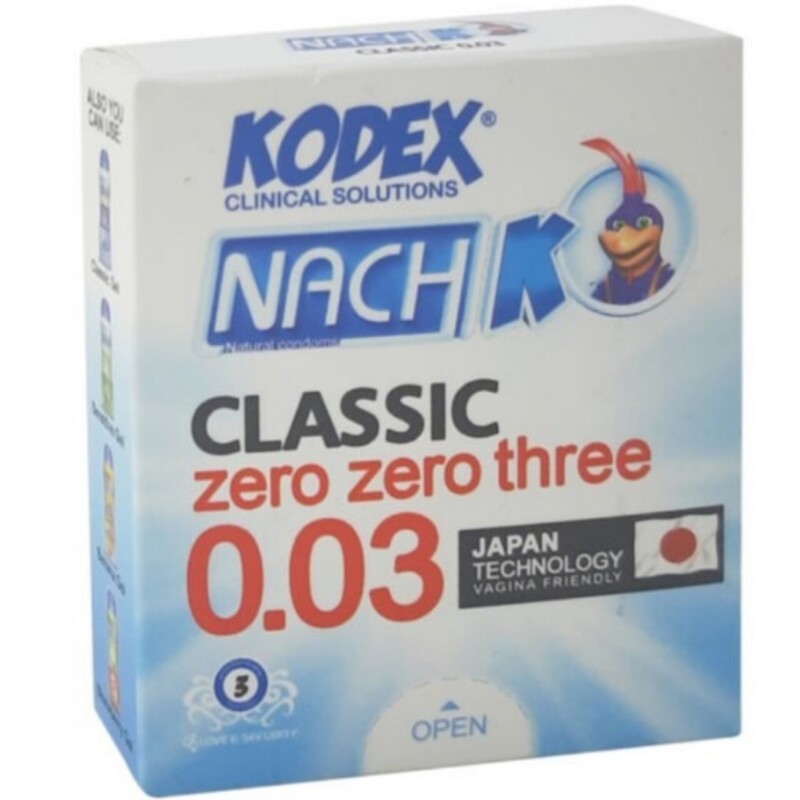 کاندوم ناچ کدکس مدل 0.03 بسته 3 عددی